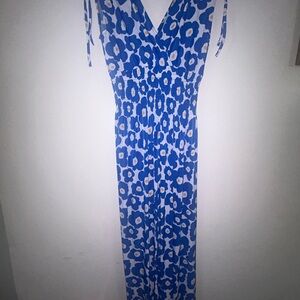 Blue Floral Maxi Dress